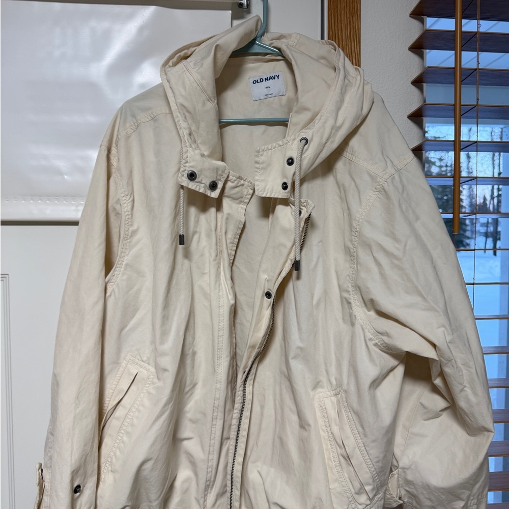 Old Navy Beige Hooded Jacket XXL